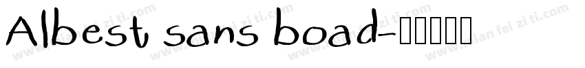 Albest sans boad字体转换